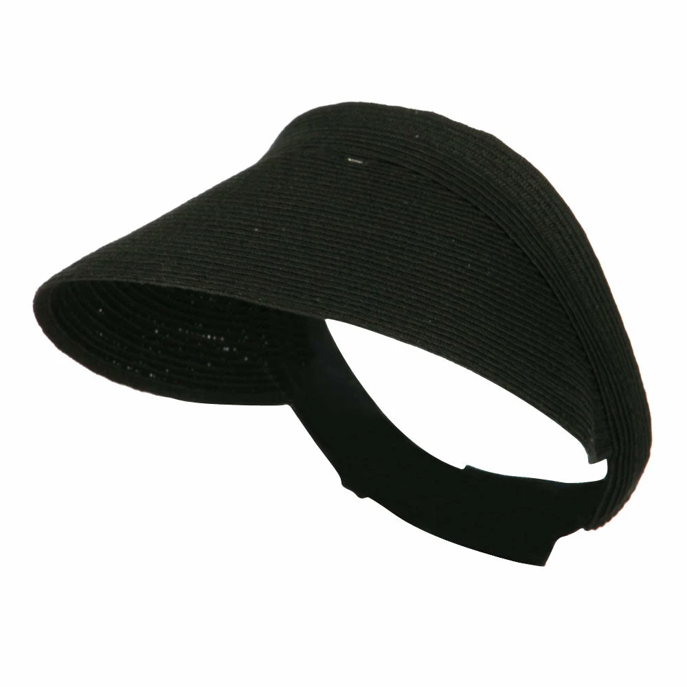 LTC UPF 50+ Solid Toyo Paper Braid Adjustable Visor - Image 11