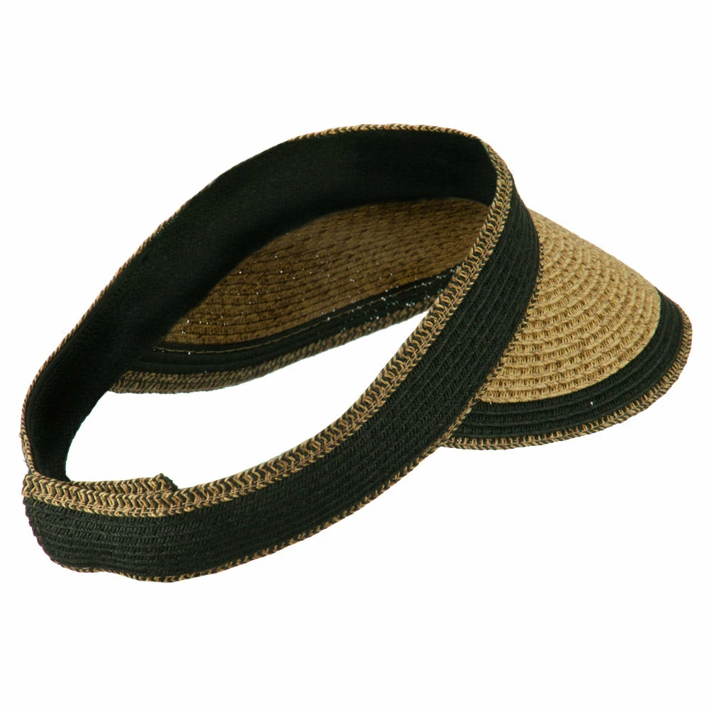 LTC UPF 50+ Solid Toyo Paper Braid Adjustable Visor - Image 18