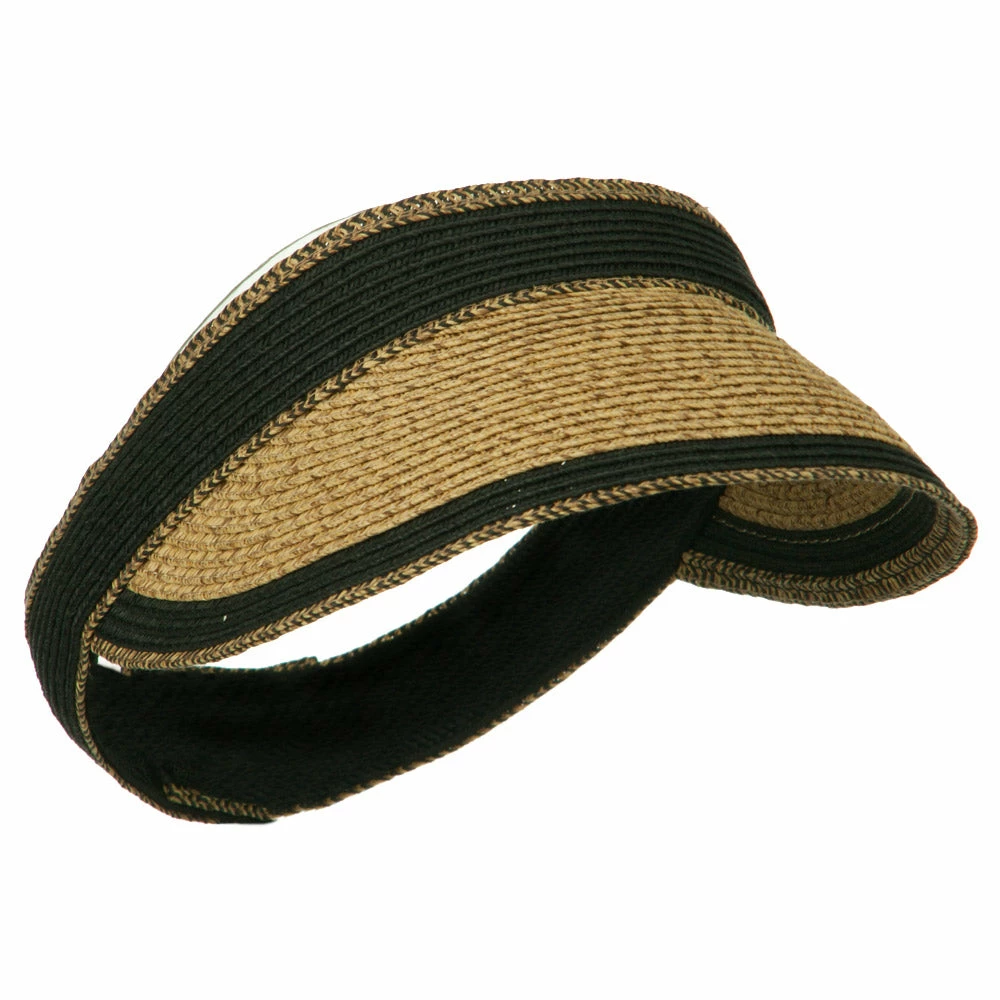 LTC UPF 50+ Solid Toyo Paper Braid Adjustable Visor - Image 19