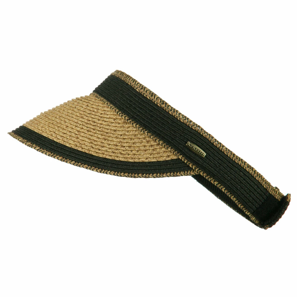 LTC UPF 50+ Solid Toyo Paper Braid Adjustable Visor - Image 20