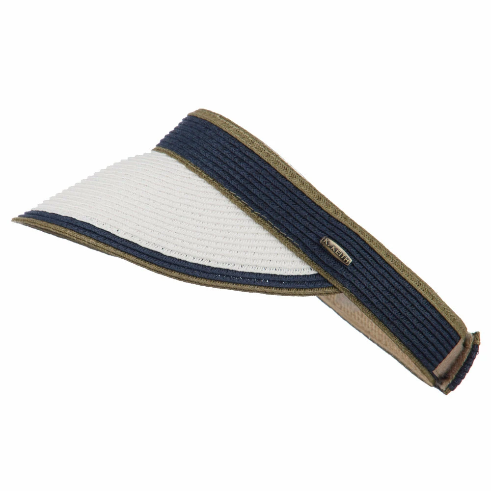 LTC UPF 50+ Solid Toyo Paper Braid Adjustable Visor - Image 25