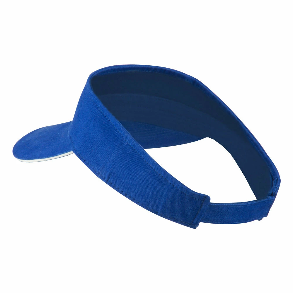 Brushed Cotton Twill Sandwich Visor - Image 7