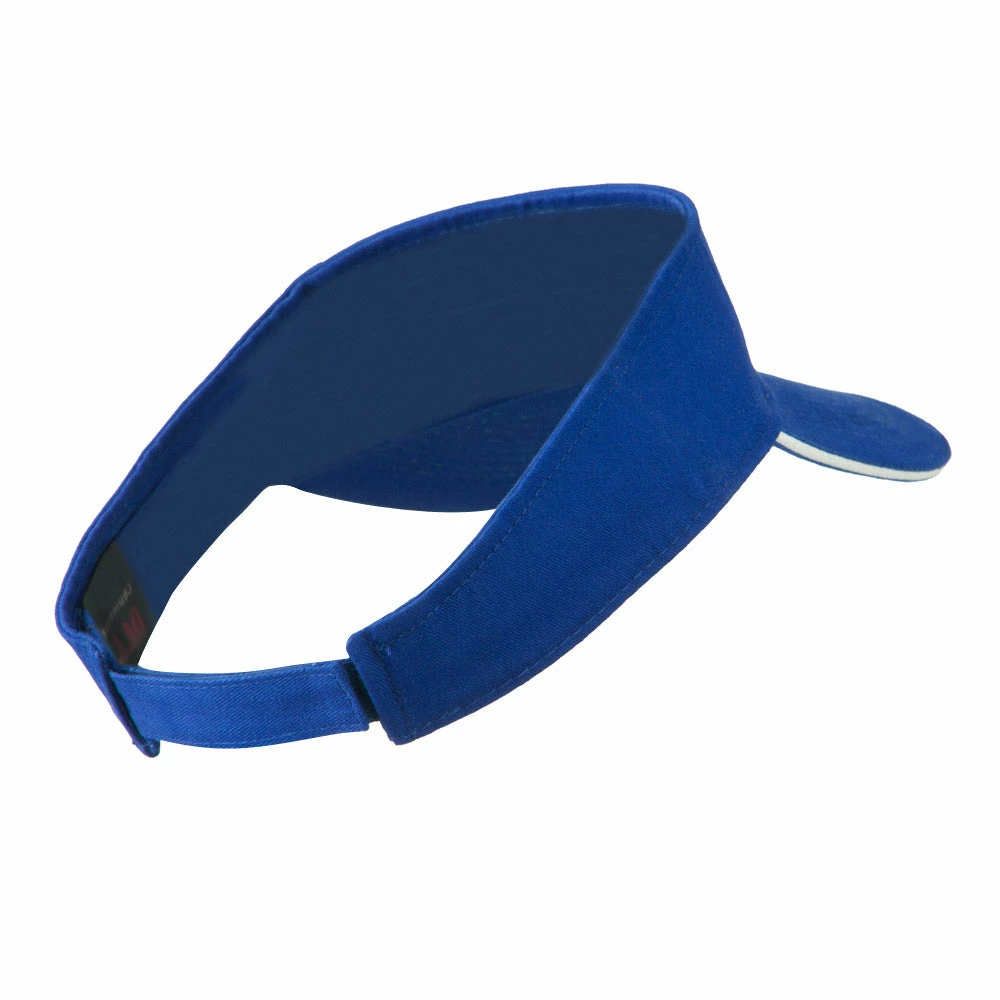 Brushed Cotton Twill Sandwich Visor - Image 8
