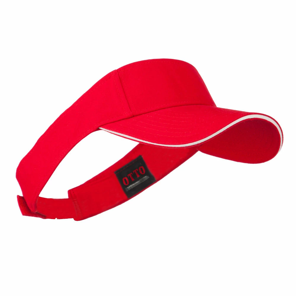Brushed Cotton Twill Sandwich Visor - Image 4