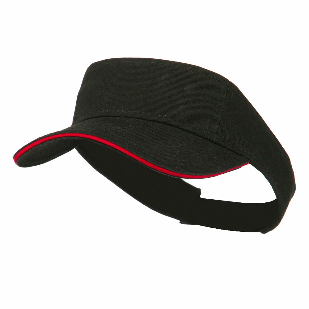 Brushed Cotton Twill Sandwich Visor - Image 11