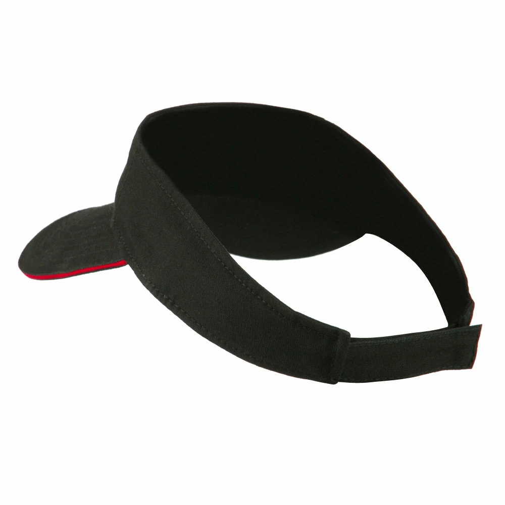 Brushed Cotton Twill Sandwich Visor - Image 12