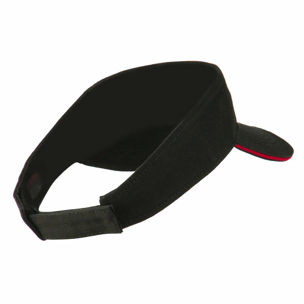 Brushed Cotton Twill Sandwich Visor - Image 13