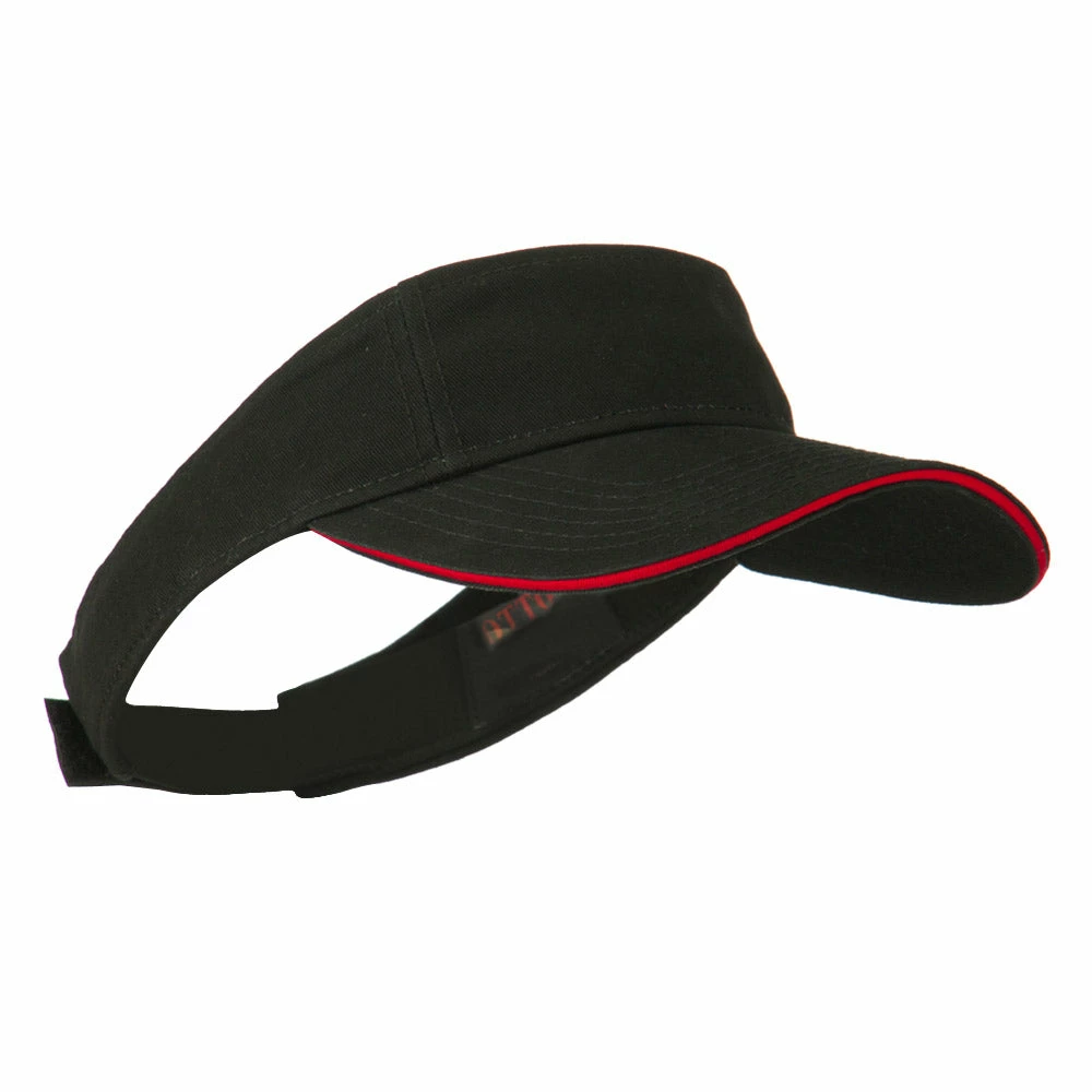 Brushed Cotton Twill Sandwich Visor - Image 14