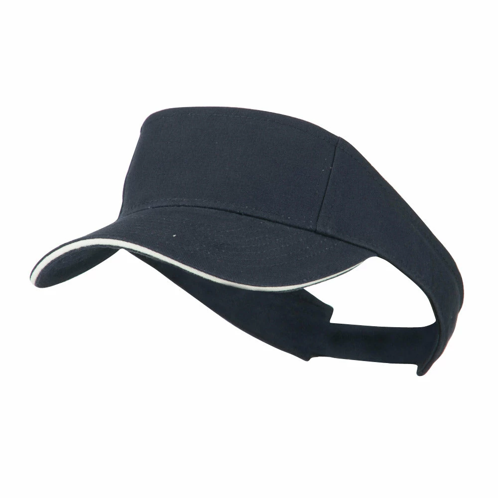 Brushed Cotton Twill Sandwich Visor - Image 21