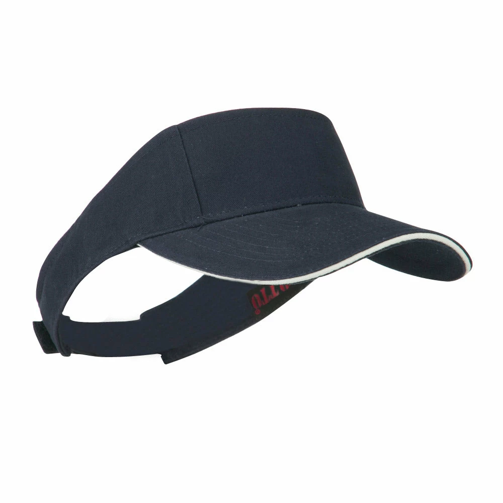 Brushed Cotton Twill Sandwich Visor - Image 24
