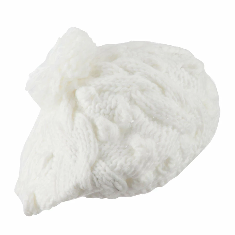 City Hunter Twist Beret Knitted With Pom Pom - Image 28