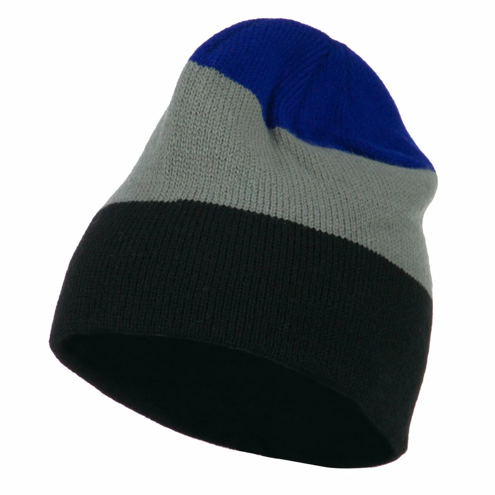 MG Three Colors Striped Knitted Beanie - Image 21