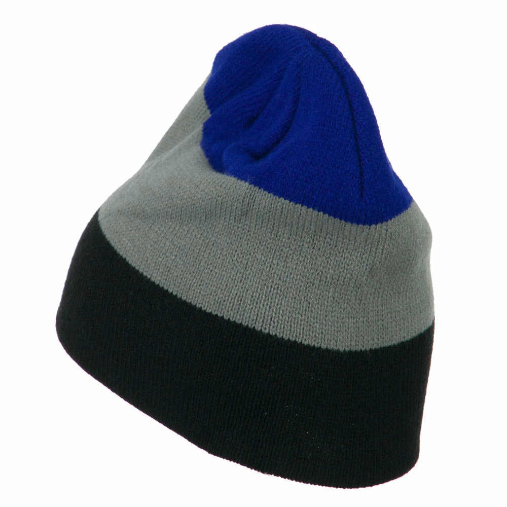 MG Three Colors Striped Knitted Beanie - Image 22