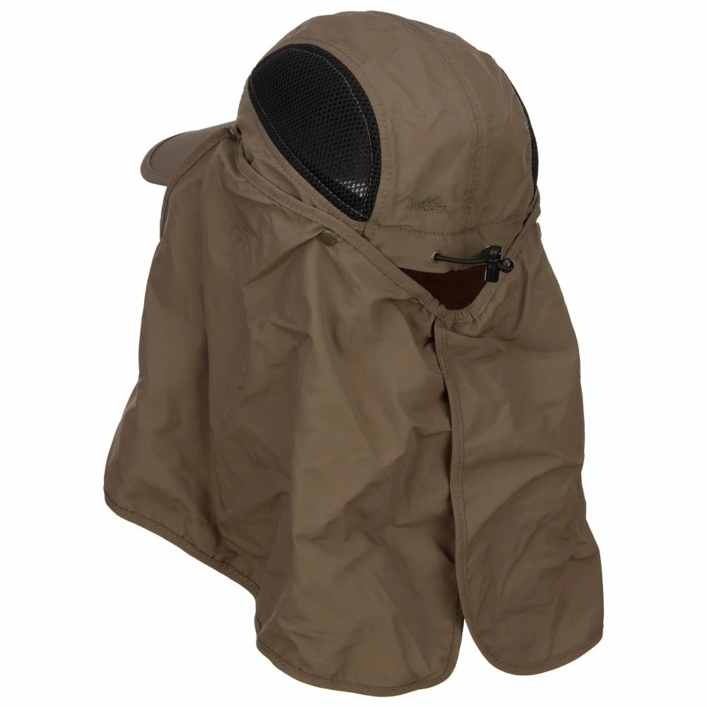 MG Taslon UV Cap With Removable Neck Flap - Image 2