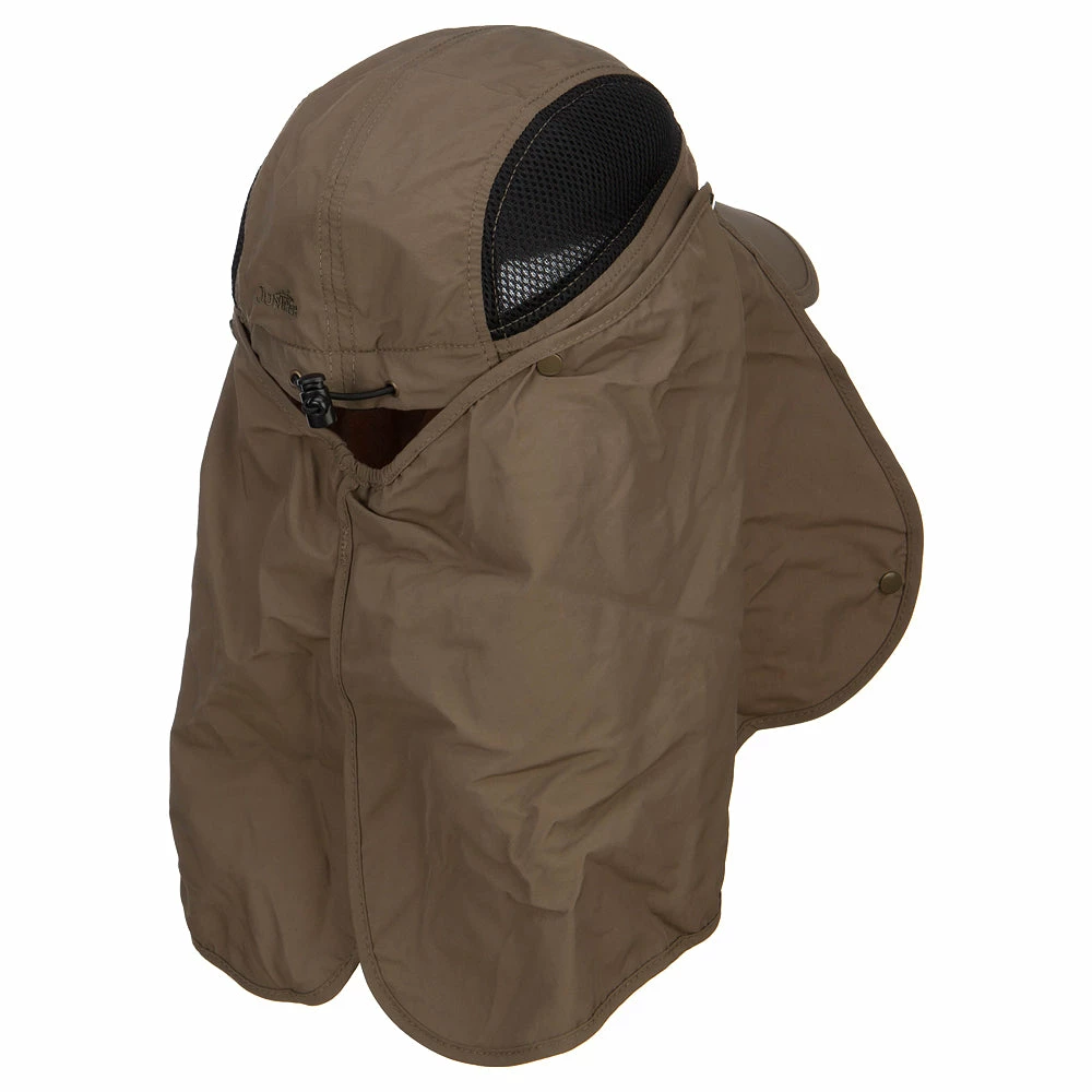 MG Taslon UV Cap With Removable Neck Flap - Image 3