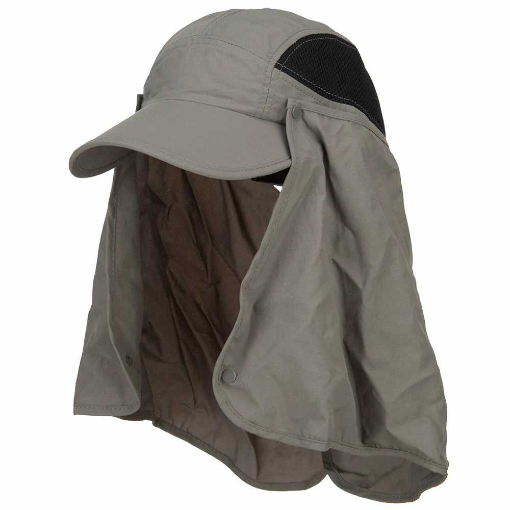 MG Taslon UV Cap With Removable Neck Flap - Image 6