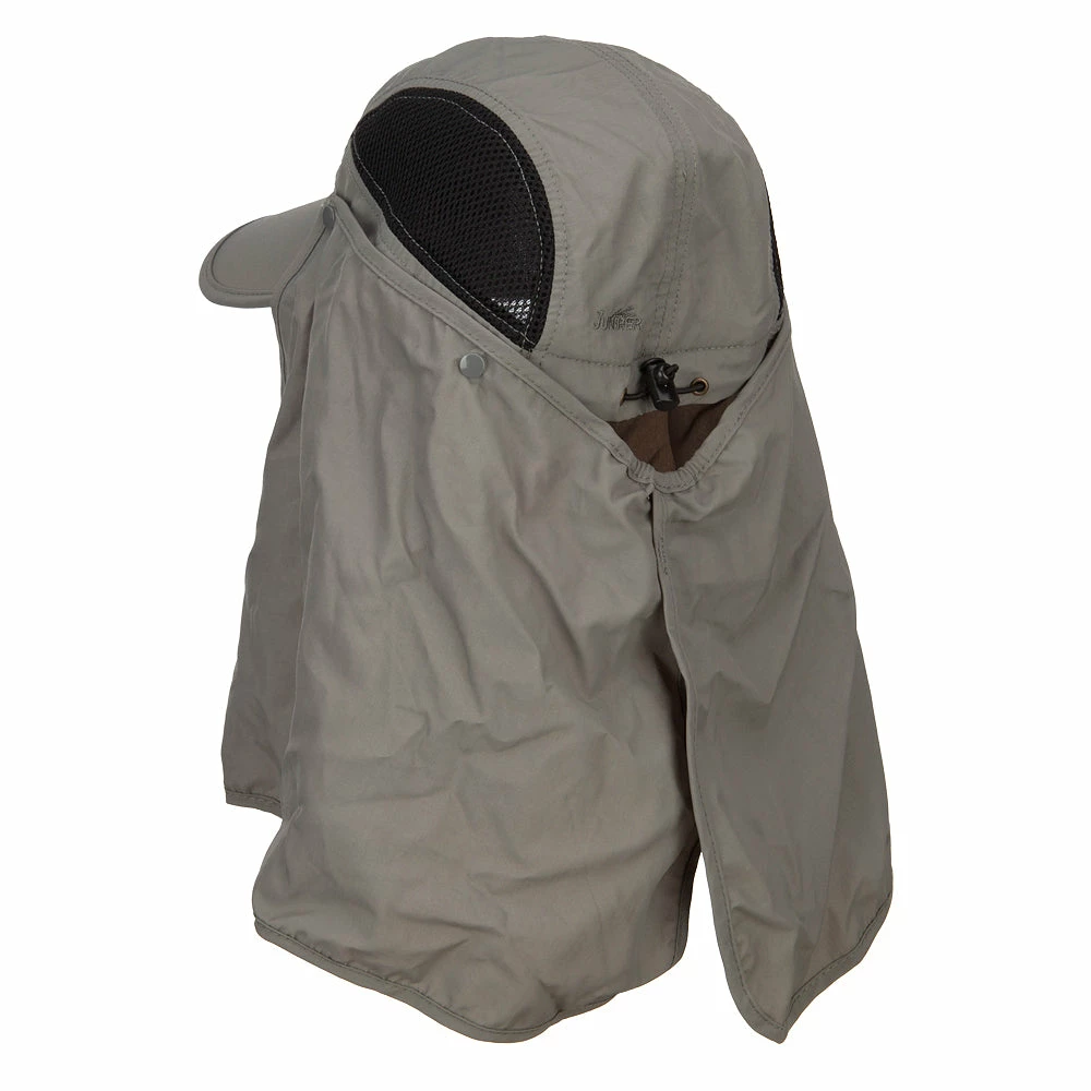 MG Taslon UV Cap With Removable Neck Flap - Image 7