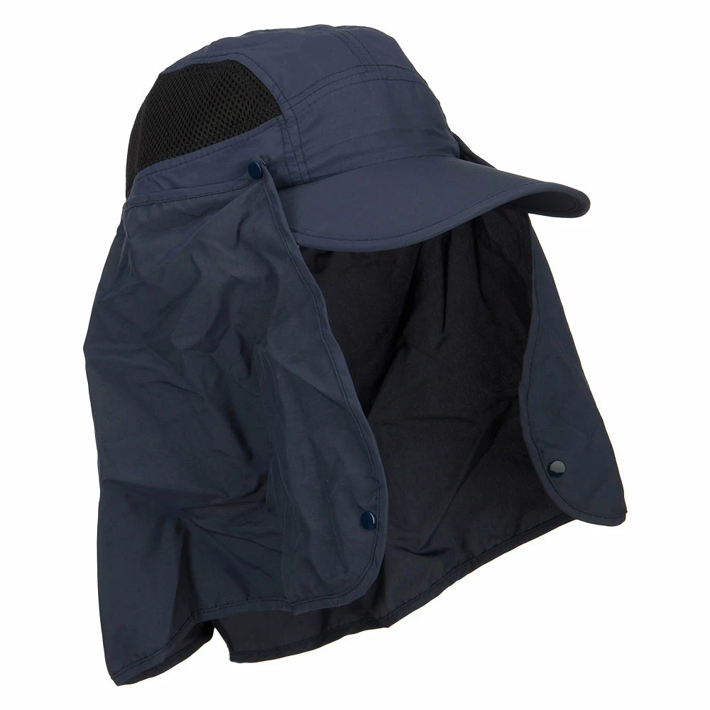 MG Taslon UV Cap With Removable Neck Flap - Image 14