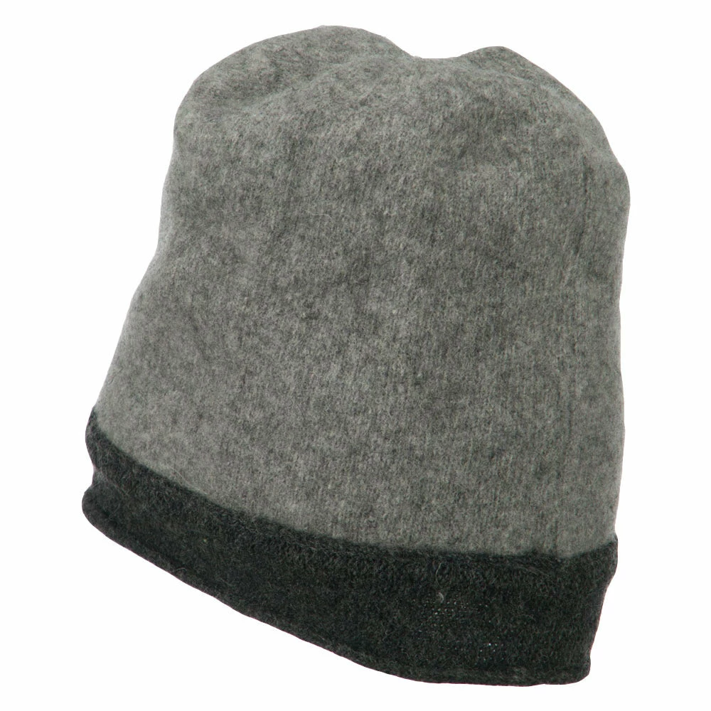 Something Special Two Tone Wool Beanie Cap - Image 2