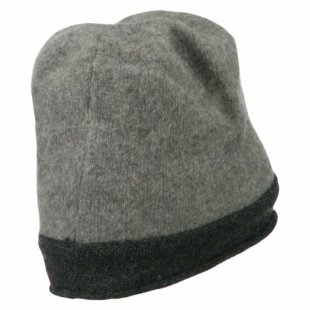 Something Special Two Tone Wool Beanie Cap - Image 3