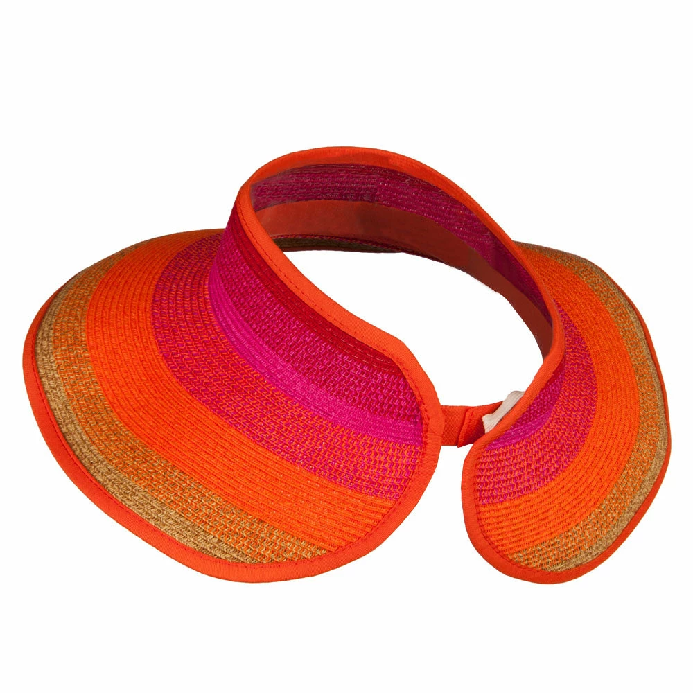 Jeanne Simmons UPF 50+ Colorful Roll Up Sun Visor - Image 2