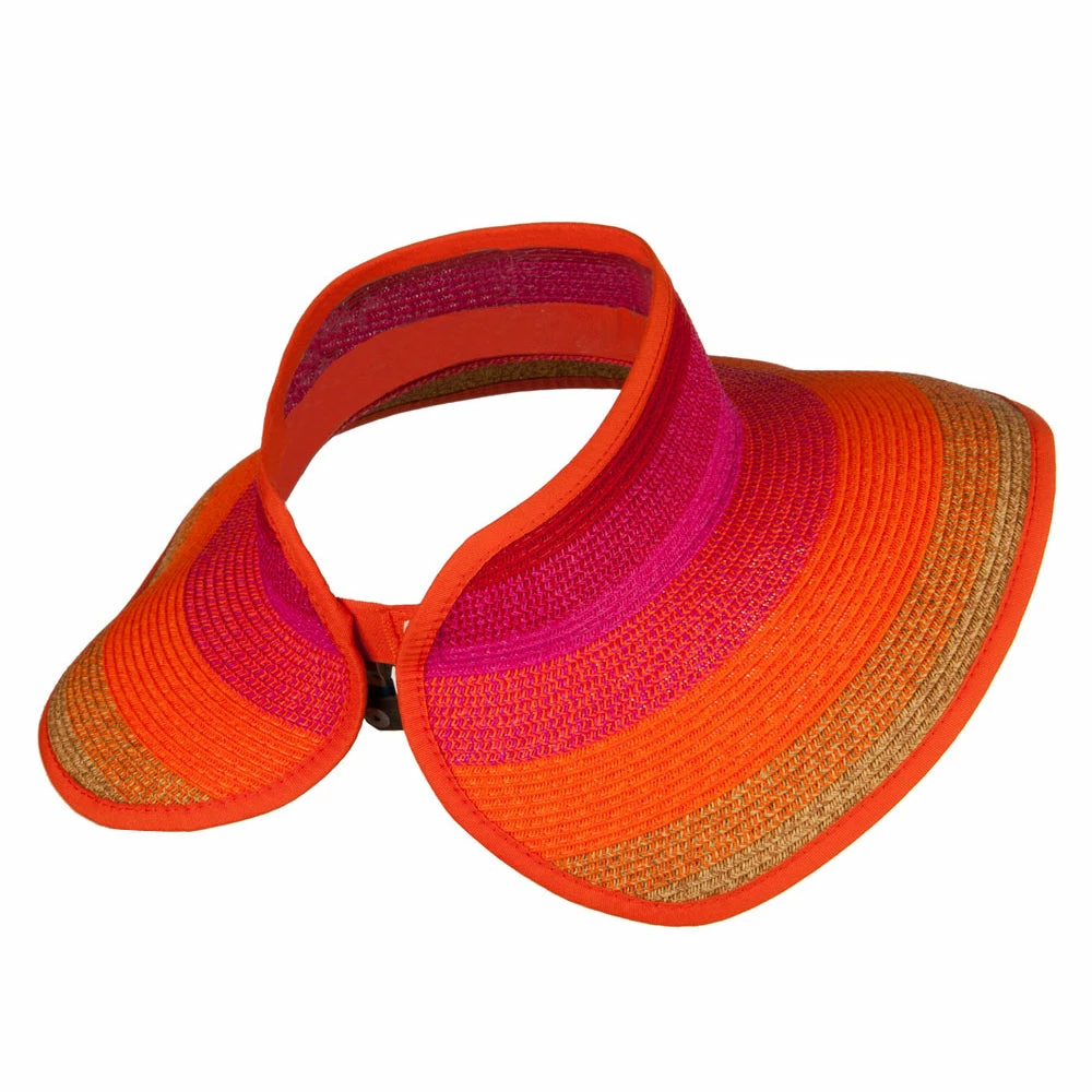Jeanne Simmons UPF 50+ Colorful Roll Up Sun Visor - Image 3
