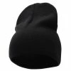 Bayside 8 Inch Solid Knit Short Beanie Made In USA