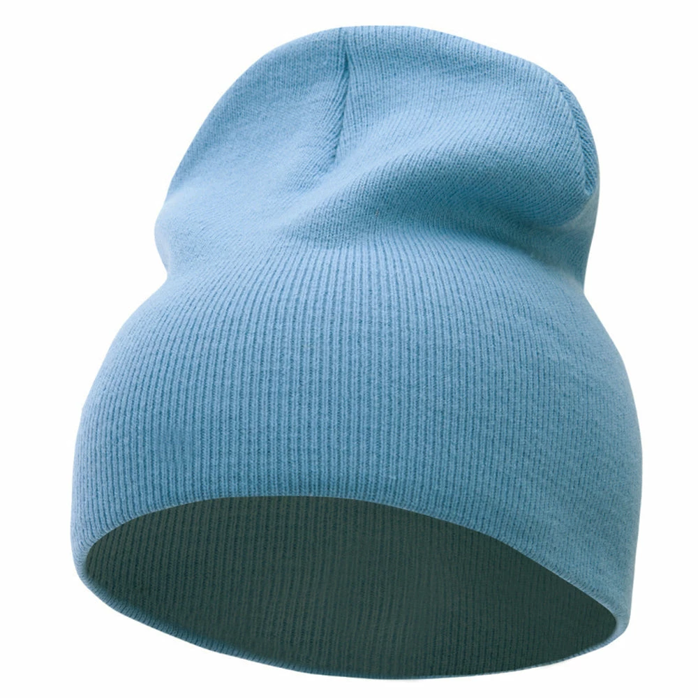 Bayside 8 Inch Solid Knit Short Beanie Made In USA - Image 16