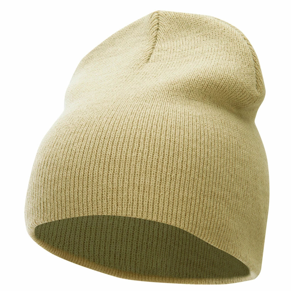 Bayside 8 Inch Solid Knit Short Beanie Made In USA - Image 31