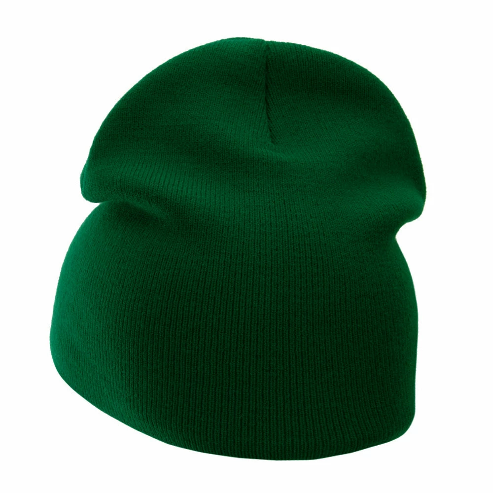Bayside 8 Inch Solid Knit Short Beanie Made In USA - Image 42