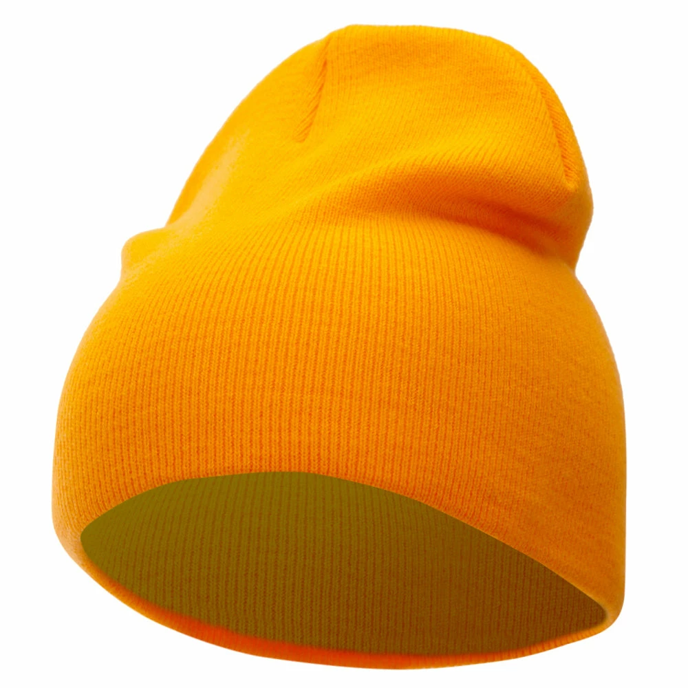 Bayside 8 Inch Solid Knit Short Beanie Made In USA - Image 46