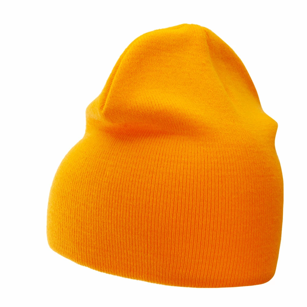 Bayside 8 Inch Solid Knit Short Beanie Made In USA - Image 47