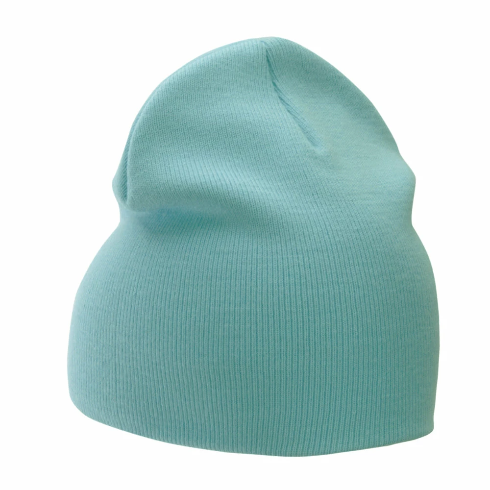 Bayside 8 Inch Solid Knit Short Beanie Made In USA - Image 57