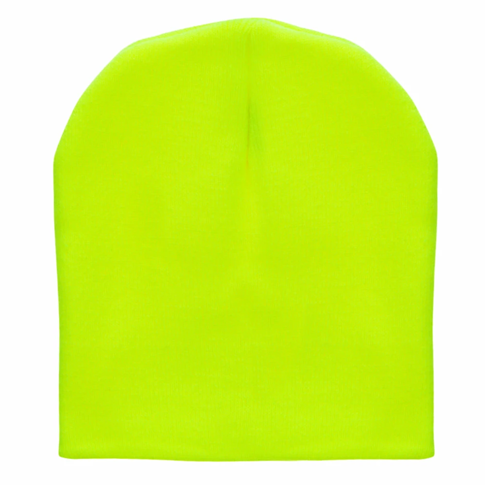 Bayside 8 Inch Solid Knit Short Beanie Made In USA - Image 65