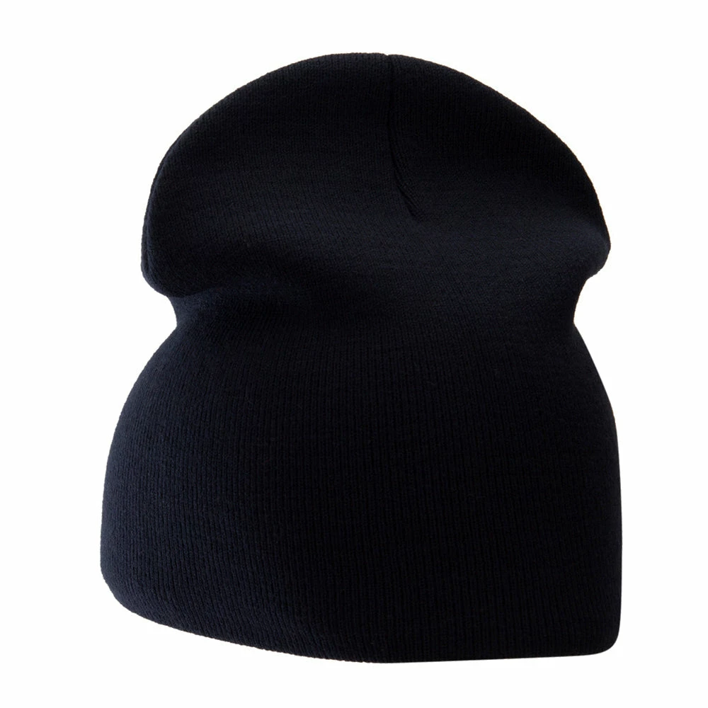 Bayside 8 Inch Solid Knit Short Beanie Made In USA - Image 72