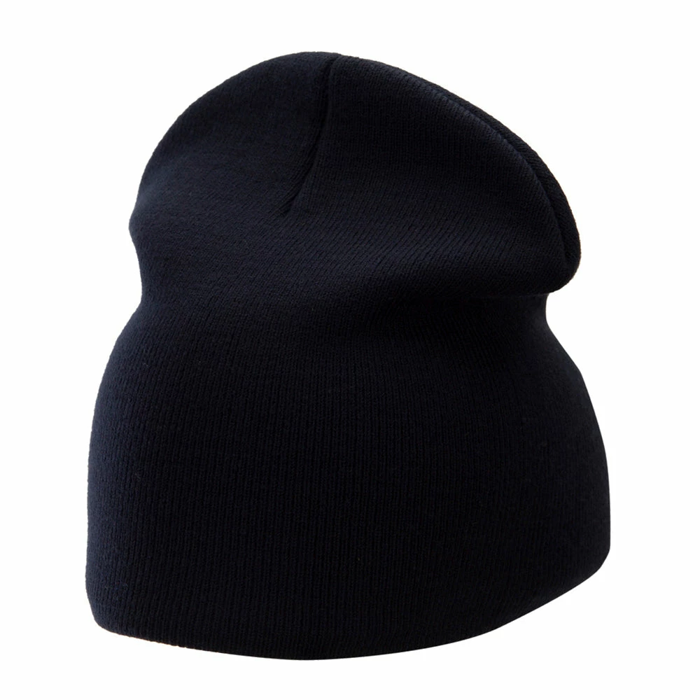 Bayside 8 Inch Solid Knit Short Beanie Made In USA - Image 73
