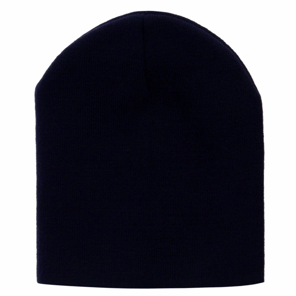 Bayside 8 Inch Solid Knit Short Beanie Made In USA - Image 75