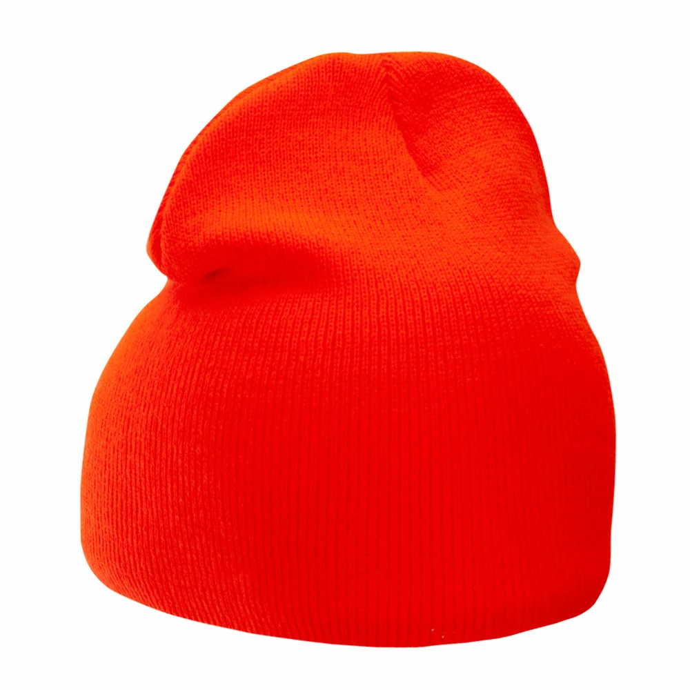 Bayside 8 Inch Solid Knit Short Beanie Made In USA - Image 82