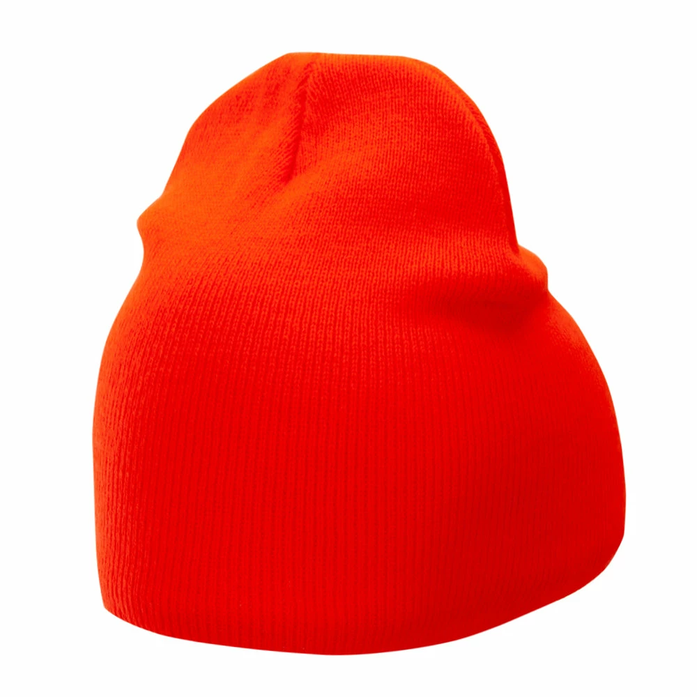Bayside 8 Inch Solid Knit Short Beanie Made In USA - Image 83