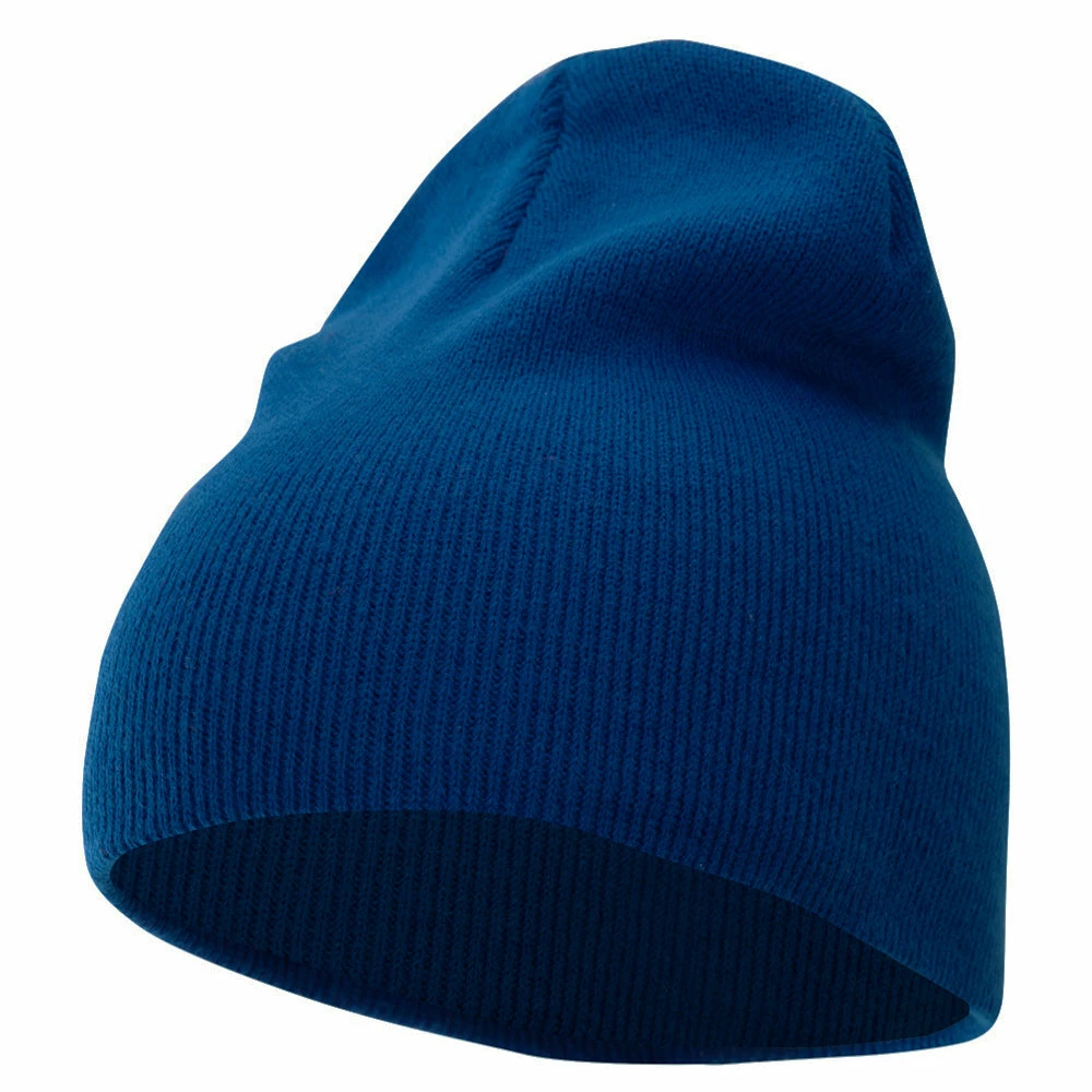 Bayside 8 Inch Solid Knit Short Beanie Made In USA - Image 96