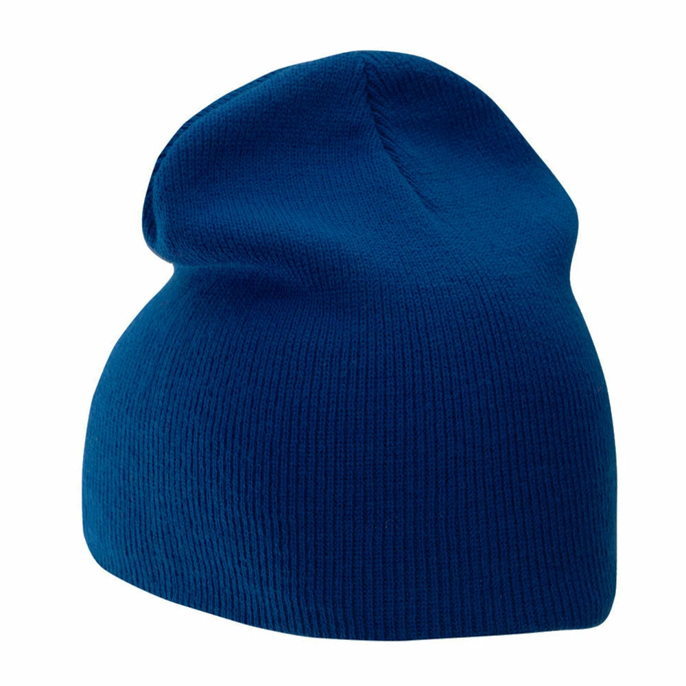 Bayside 8 Inch Solid Knit Short Beanie Made In USA - Image 97