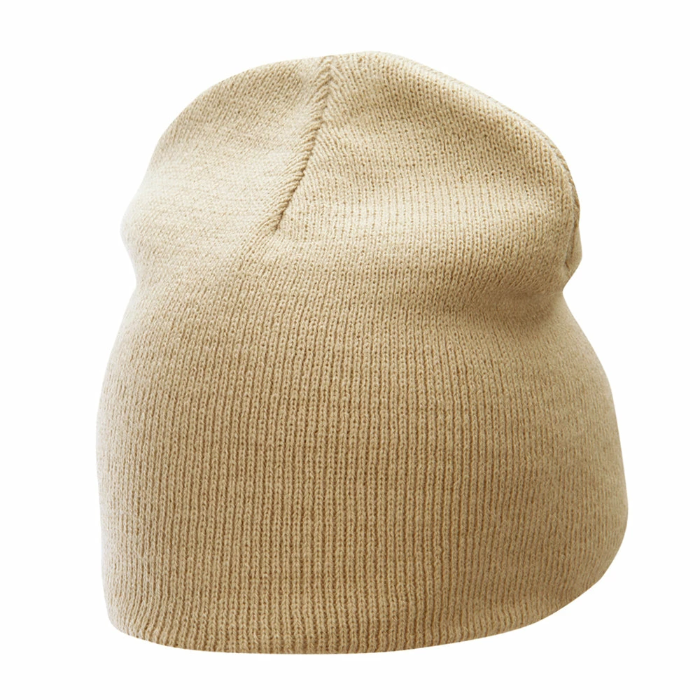 Bayside 8 Inch Solid Knit Short Beanie Made In USA - Image 103