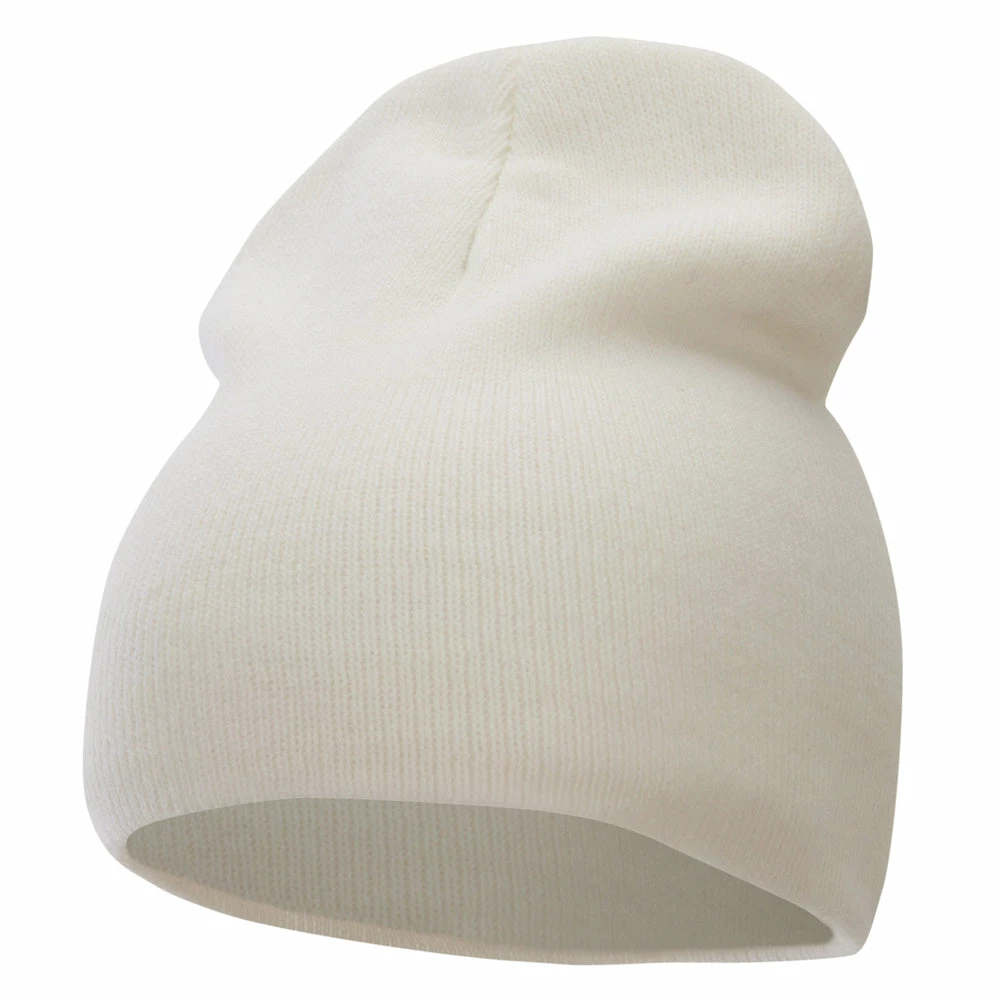 Bayside 8 Inch Solid Knit Short Beanie Made In USA - Image 106