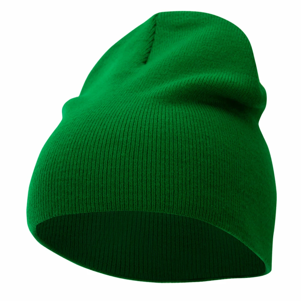 Bayside 8 Inch Solid Knit Short Beanie Made In USA - Image 111