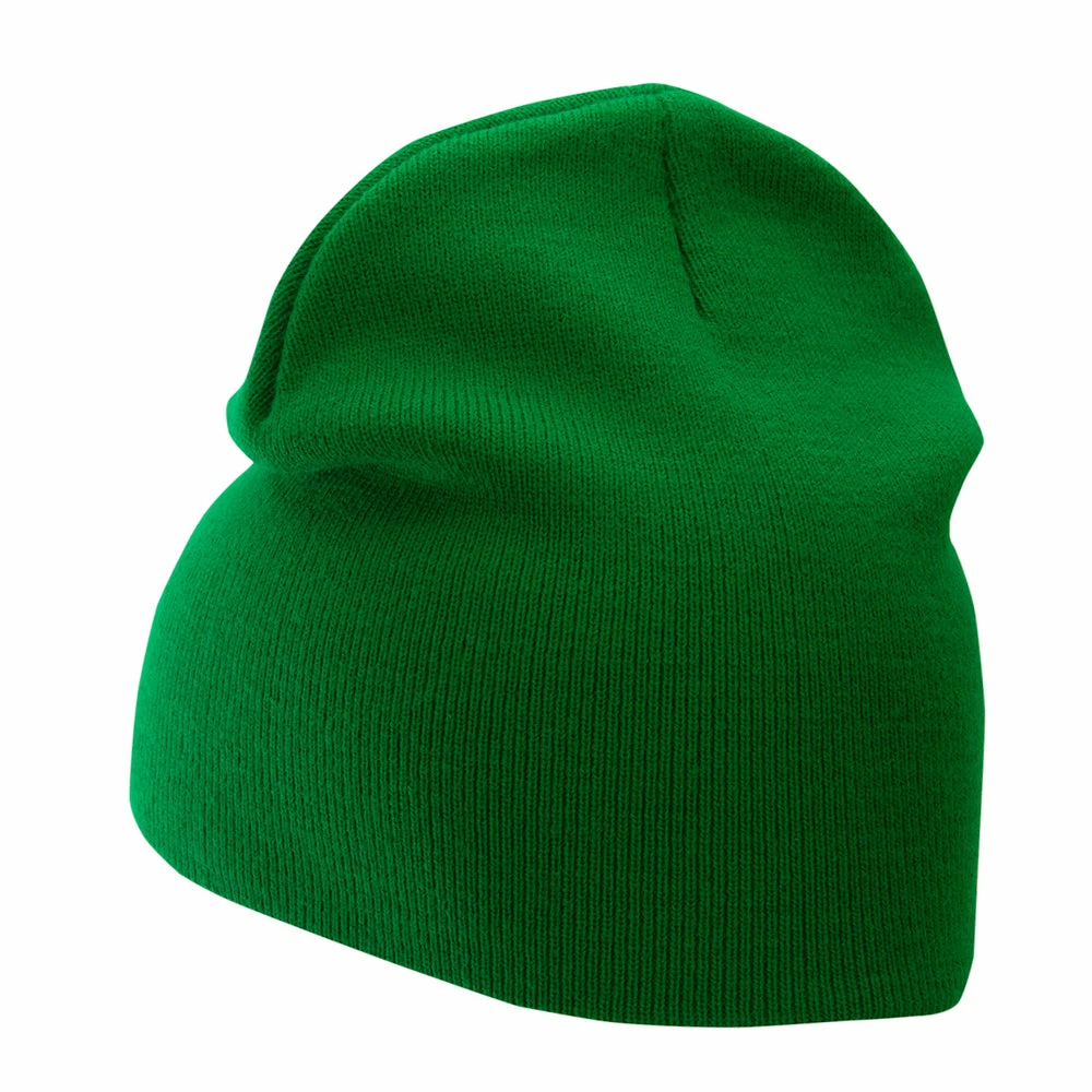 Bayside 8 Inch Solid Knit Short Beanie Made In USA - Image 112
