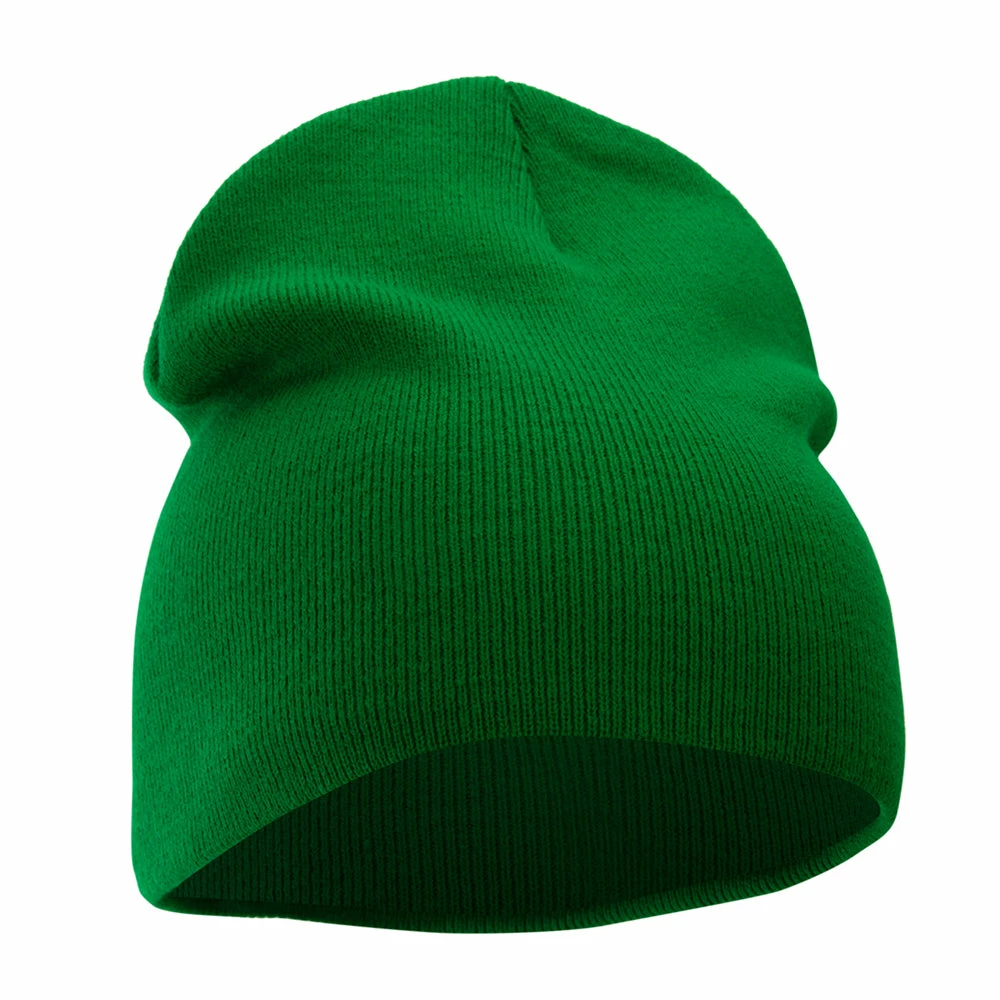 Bayside 8 Inch Solid Knit Short Beanie Made In USA - Image 114