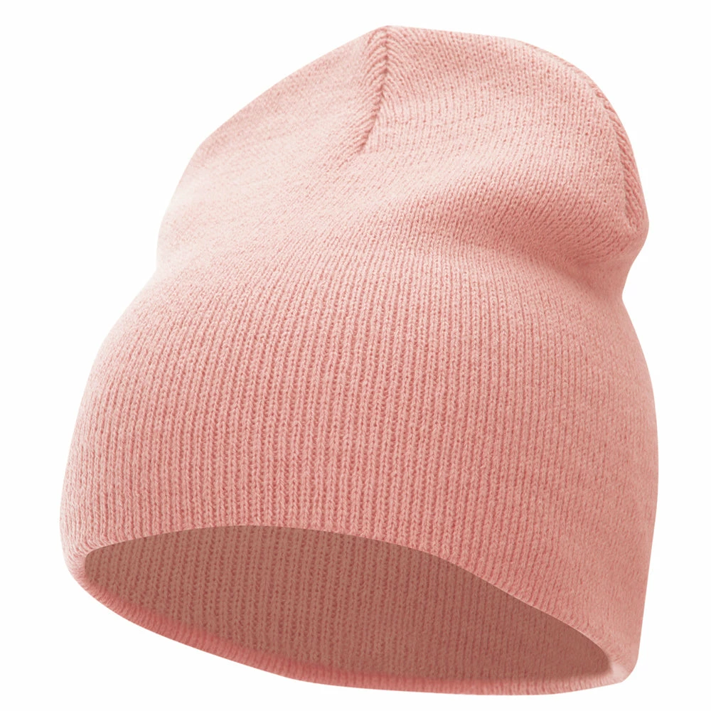 Bayside 8 Inch Solid Knit Short Beanie Made In USA - Image 116