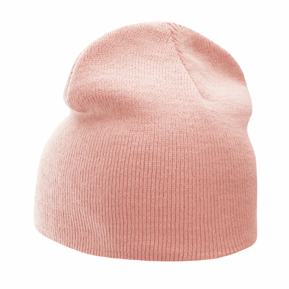 Bayside 8 Inch Solid Knit Short Beanie Made In USA - Image 117