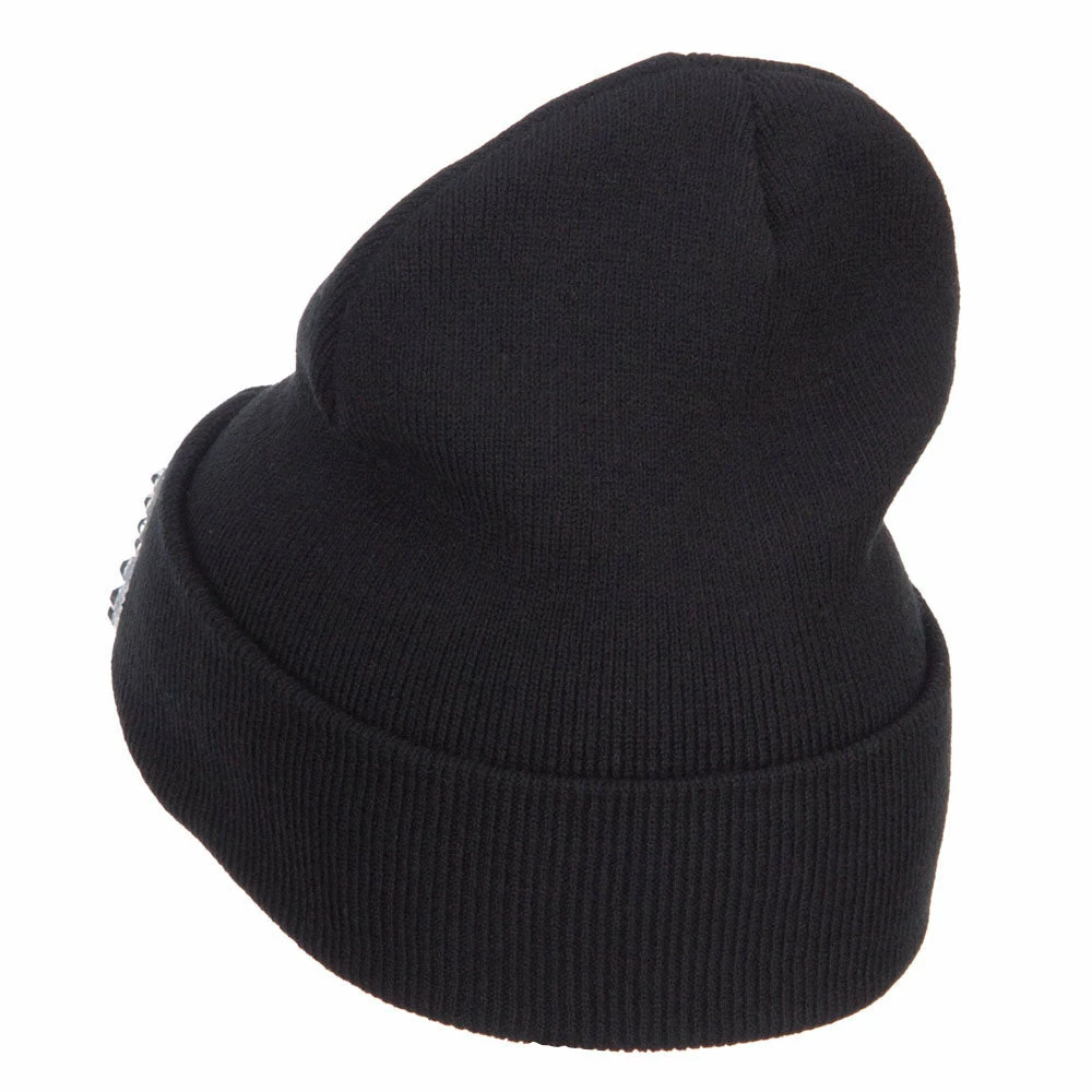Something Special Boss Rhinestones Cuff Long Beanie - Image 17