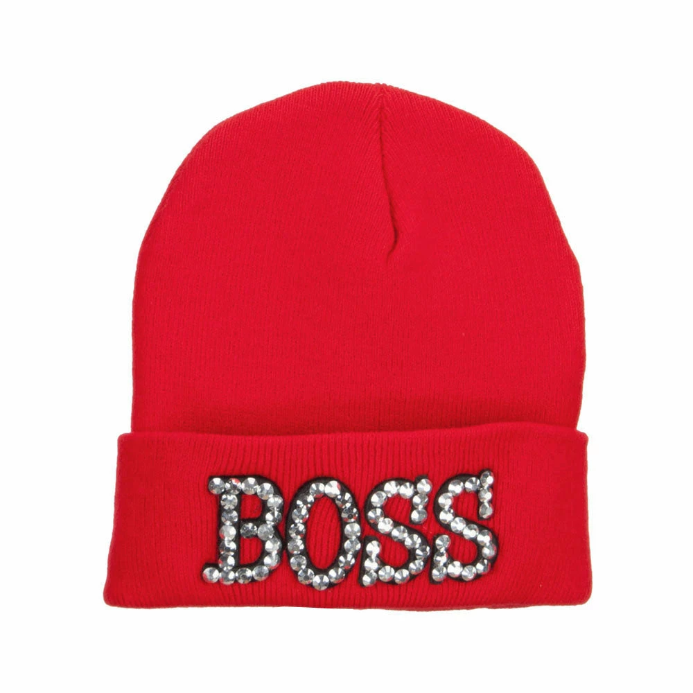 Something Special Boss Rhinestones Cuff Long Beanie - Image 10